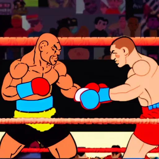 Prompt: mike tyson's punch - out!! toy