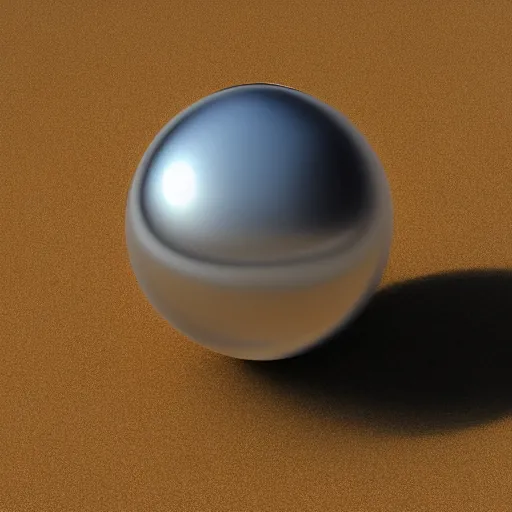 Image similar to centered rule of thirds 5 0 mm film still of a silver sphere orb, 3 d render octane, portrait, sharp focus