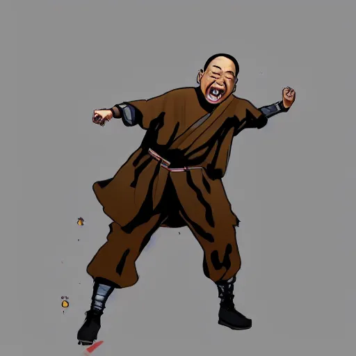 Prompt: crazy asian man in the style of star wars