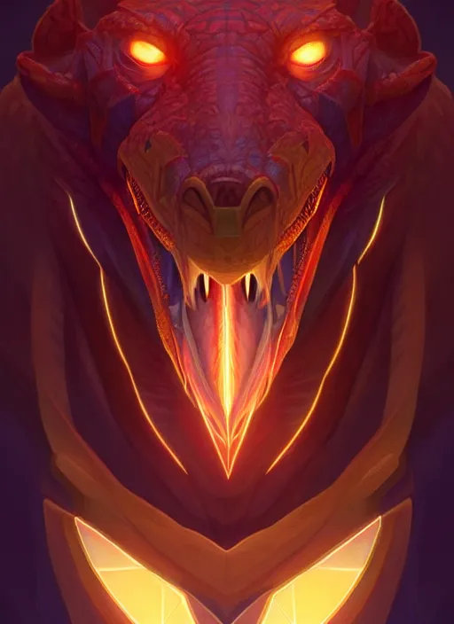 Image similar to symmetry!! portrait of renekton, league of legends, glowing lights!! intricate, elegant, highly detailed, digital painting, artstation, concept art, smooth, sharp focus, illustration, art by artgerm and greg rutkowski and alphonse mucha