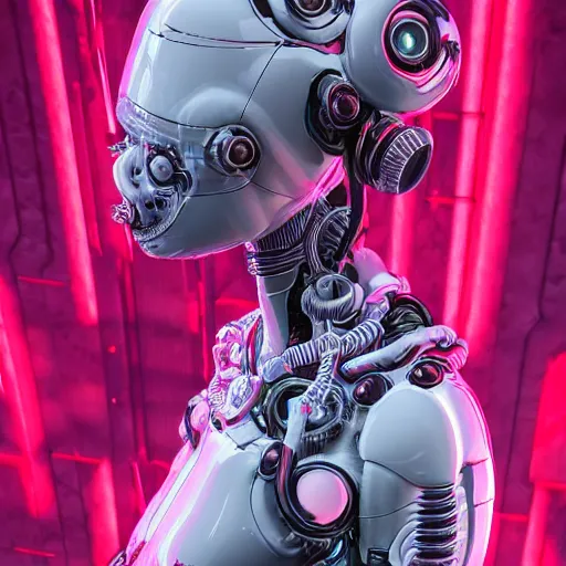 Image similar to biomechanical eva elfie, neon jacuzzi, extremely beautiful, chimeric organism, pale skin, organic polycarbon, full frontal, portrait, highly detailed, transhumanist hydration, symmetrical, mechanical, anatomical, mendelbrot fractal, ray tracing, hyperdetailed, hyperrealistic, trending on artstation, oppai cyberpunk, octane render, hdr, uhd 4k