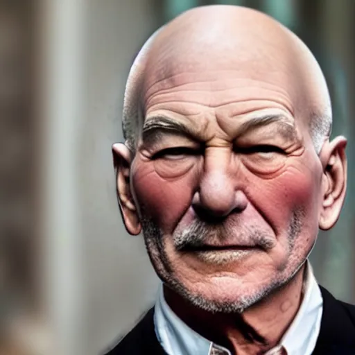 Image similar to patrick stewart mixed with ian mckellen