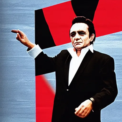 Image similar to johnny cash running for president