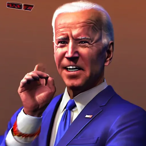 Image similar to joe biden in tekken 7