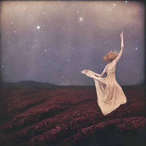 Prompt: phantom grip, the edge of the universe (on film), by Ida Rentoul Outhwaite and Brooke Shaden