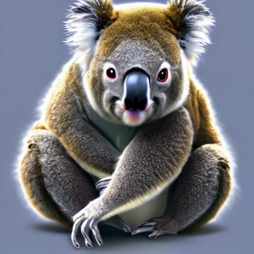 Image similar to pfp, koala emperor, regal animal king, trending, artstation