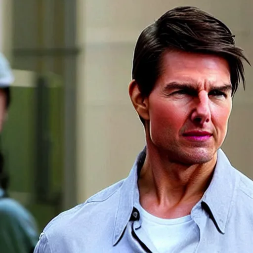 Prompt: tom cruise playing wolverine realistic movie