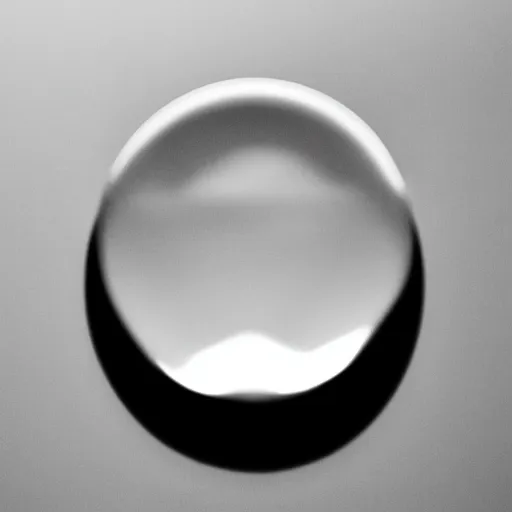 Prompt: minimalist photo of a drop of water