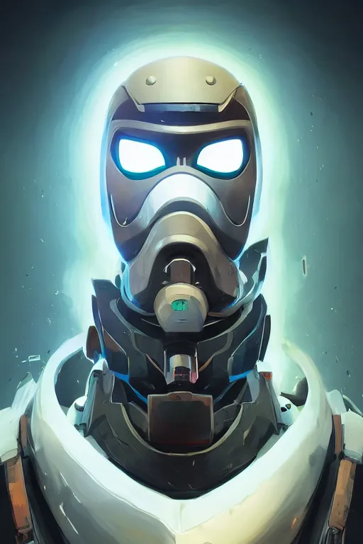 Image similar to epic mask helmet robot ninja portrait stylized as fornite style game design fanart by concept artist gervasio canda, behance hd by jesper ejsing, by rhads, makoto shinkai and lois van baarle, ilya kuvshinov, rossdraws global illumination radiating a glowing aura global illumination ray tracing hdr render in unreal engine 5