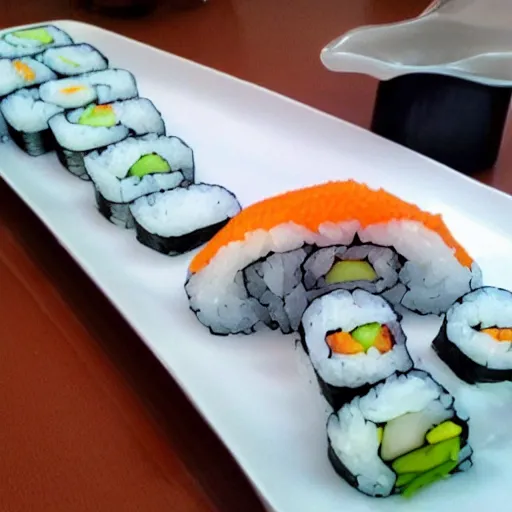 Image similar to The biggest roll of sushi