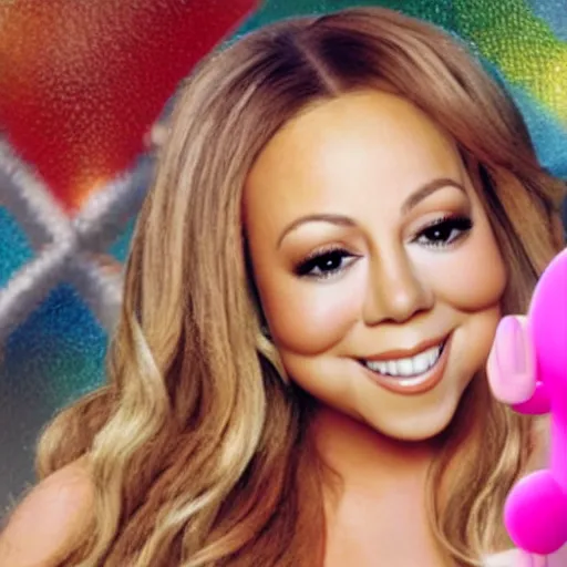 Prompt: Mariah Carey in the style of an Amiibo
