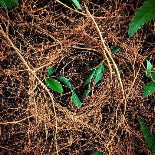 Prompt: instagram like symbol inside a bramble forest. like instagram.