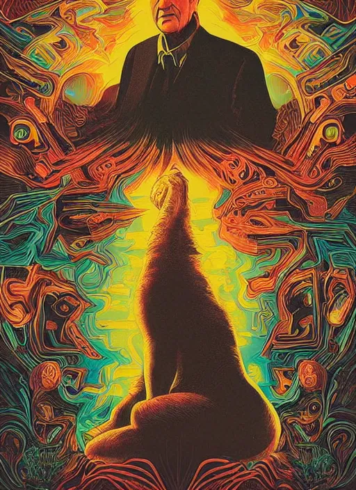 Image similar to a movie poster with david lynch, kilian eng, dan mumford, drew struzan, detailed