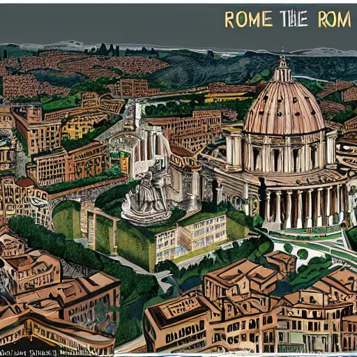 Image similar to rome in the year 2 0 7 7