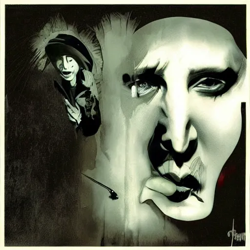 Marilyn Manson by Dave McKean Stable Diffusion OpenArt