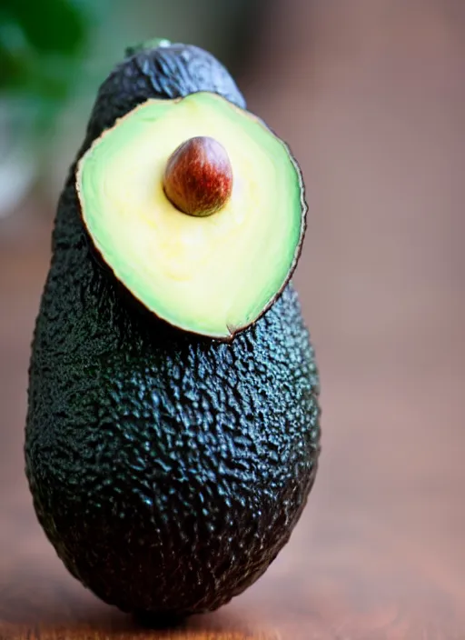 Image similar to dslr photo portrait still of an avocado as!!!! muppet!!!!! 8 5 mm f 1. 8