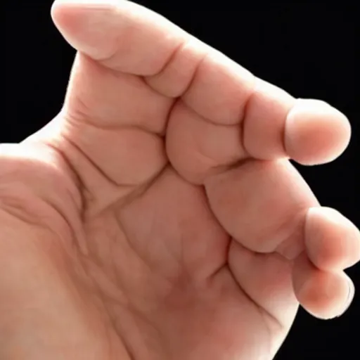 Image similar to a perfectly normal human hand with exactly 5 fingers, no more, no less