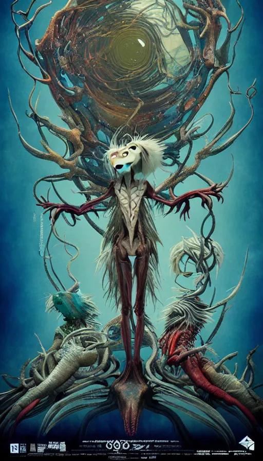 Image similar to exquisite imaginative imposing weird creature movie poster art humanoid anime movie art by : : james jean, imagine fx, weta studio