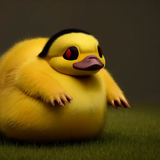 Prompt: photography of a realistic psyduck animal, ultra detailed, 8 k, cinematic lighting, natural background, trending on artstation, pokemon