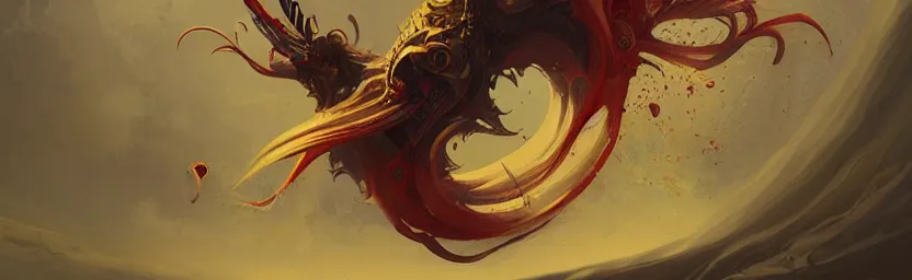 Image similar to sacred angry vampire, acanthus scroll, ceremonial clouds, dripping paint, fibonacci rhythm, artstation, art germ, wlop, karol bak, christopher balaskas, ross tran