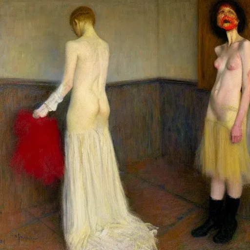 Prompt: identity crisis by james ensor, monserrat gudiol, ron hicks,