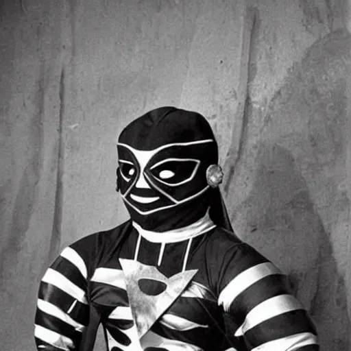 Image similar to mexican superhero luchador with mask 1 9 7 0's photo