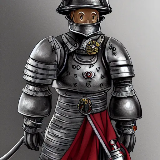 Prompt: old man firefighter knights armour, highly detailed, digital art, sharp focus, trending on art station, anime art style