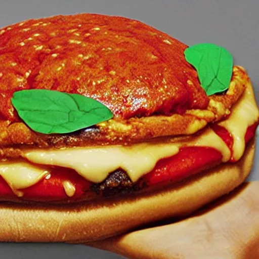 Prompt: creative pizza burger - n 4