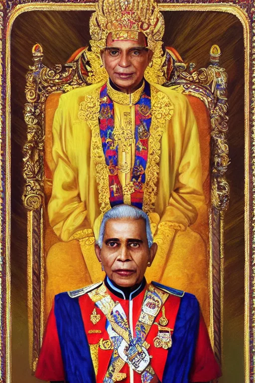 Prompt: sri lankan king by Nizovtsev, Victor