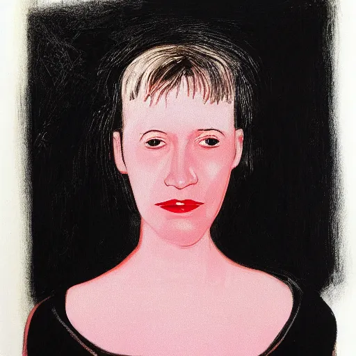 Image similar to depressed girl portrait, by david lynch