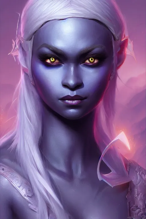 Image similar to drow princess, highly detailed, d & d, fantasy, highly detailed, digital painting, trending on artstation, concept art, sharp focus, illustration, global illumination, ray tracing, realistic shaded, art by artgerm and greg rutkowski and thomas cole and wayne barlowe