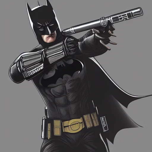 Image similar to Batman using a lightsaber, hyperdetailed, artstation, cgsociety, 8k