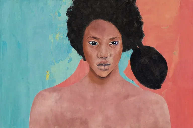 Prompt: a girl pirate with iridescent skin by amy sherald