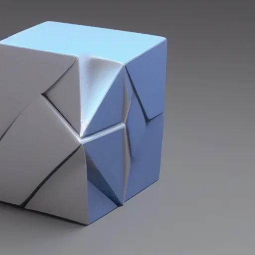 Image similar to a three dimensional representation of a four dimensional cube