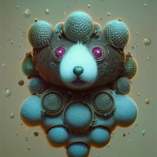 Prompt: fluff, cute, fractal:: by beeple and James Gilleard and Justin Gerard :: ornate, dynamic, particulate, intricate, elegant, highly detailed, centered, artstation, smooth, sharp focus, octane render, 3d