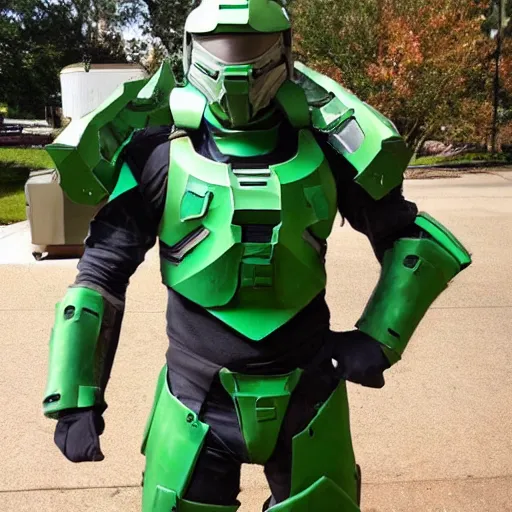 Image similar to Master Chief styrofoam armor, cosplay