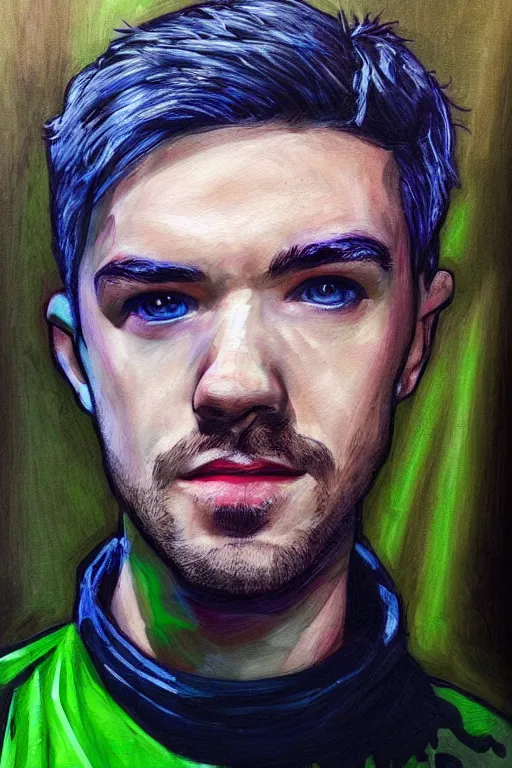 Image similar to Sean McLoughlin, Jacksepticeye, Irish Youtuber, solo portrait 🎨🖌️🪄 ❤️‍🔥