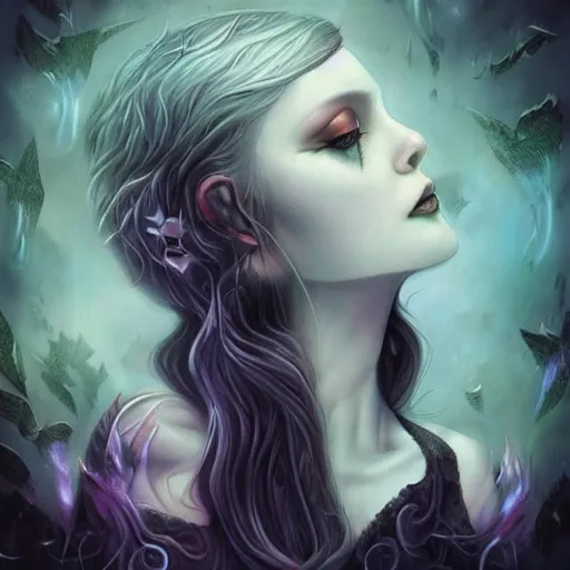 Image similar to just art for dark metal music, no words, no letters, no people, only art by anna dittmann