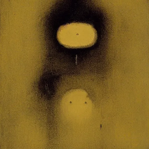 Image similar to pareidolia by Odilon Redon