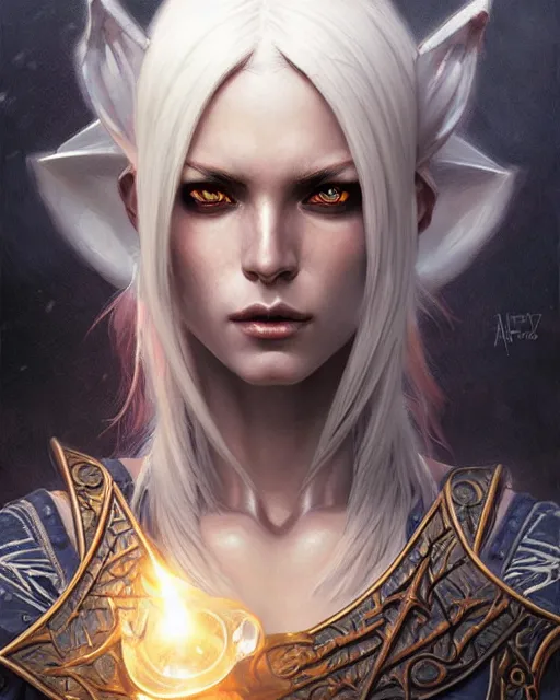 Prompt: a dark elf pirate, fantasy character portrait, ultra realistic, intricate, elegant, highly detailed, digital painting, artstaion, smooth, sharp, focus, illustration, art by artgerm and greg rutkowski and alphonse mucha