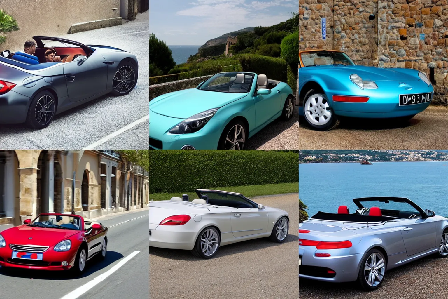 Prompt: the perfect car for driving with the top down in the Côte d\'Azur