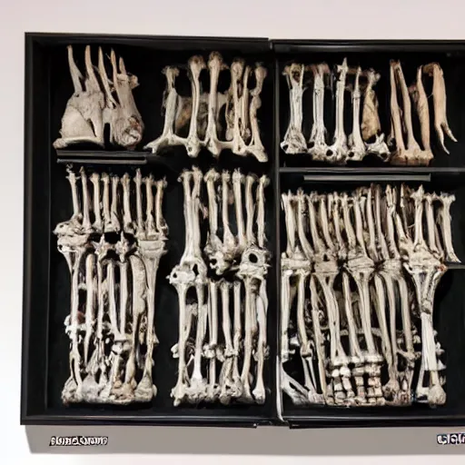 Image similar to museum of dragon, bones of head