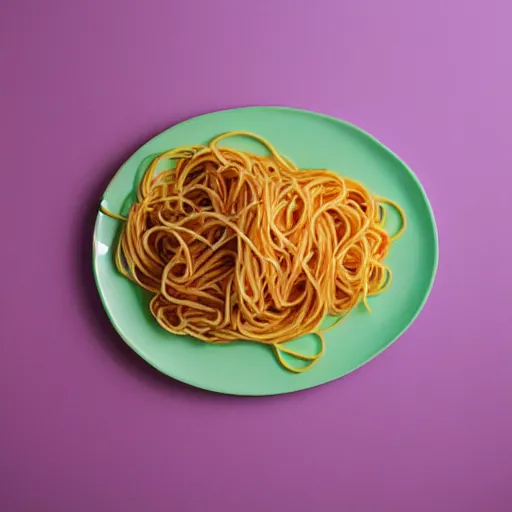 Image similar to spaghetti in the shape of a clown