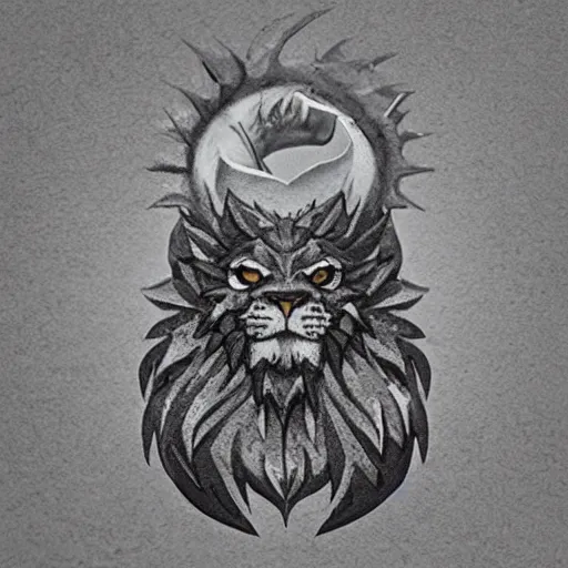 Image similar to “ dragon lion ”