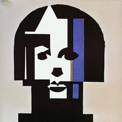 Image similar to Geometrical suprematist art of Margaret Thatcher, by El Lissitzky
