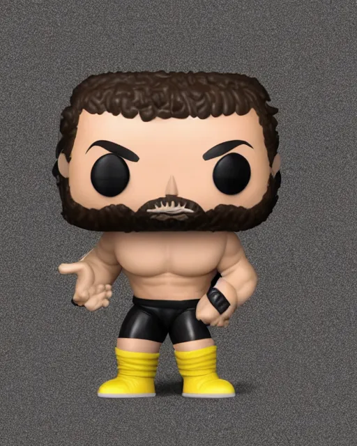 Image similar to Wrestler Funko Pop. Photographic, photography