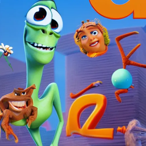 Prompt: disney pixar animated movie called deez