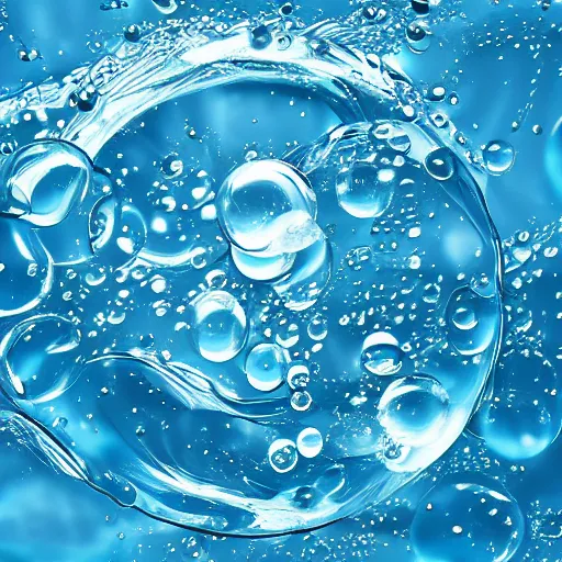 Image similar to abstract water art with bubbles