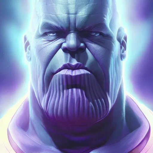 Prompt: thanos, comic, flat, 2 d, infinity gauntlet, portrait, intricate, detailed, volumetric lighting, scenery, digital painting, highly detailed, artstation, sharp focus, illustration, concept art, ruan jia, art by artgerm and greg rutkowski