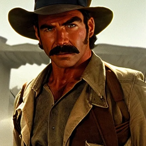 Prompt: Tom Selleck as Indiana Jones from Raiders of the Lost Ark (1981)